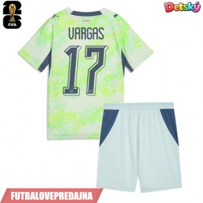 Lacne Dětský Futbalové dres Švajčiarsko Ruben Vargas #17 MS 2026 Krátky Rukáv - Preč (+ trenírky)
